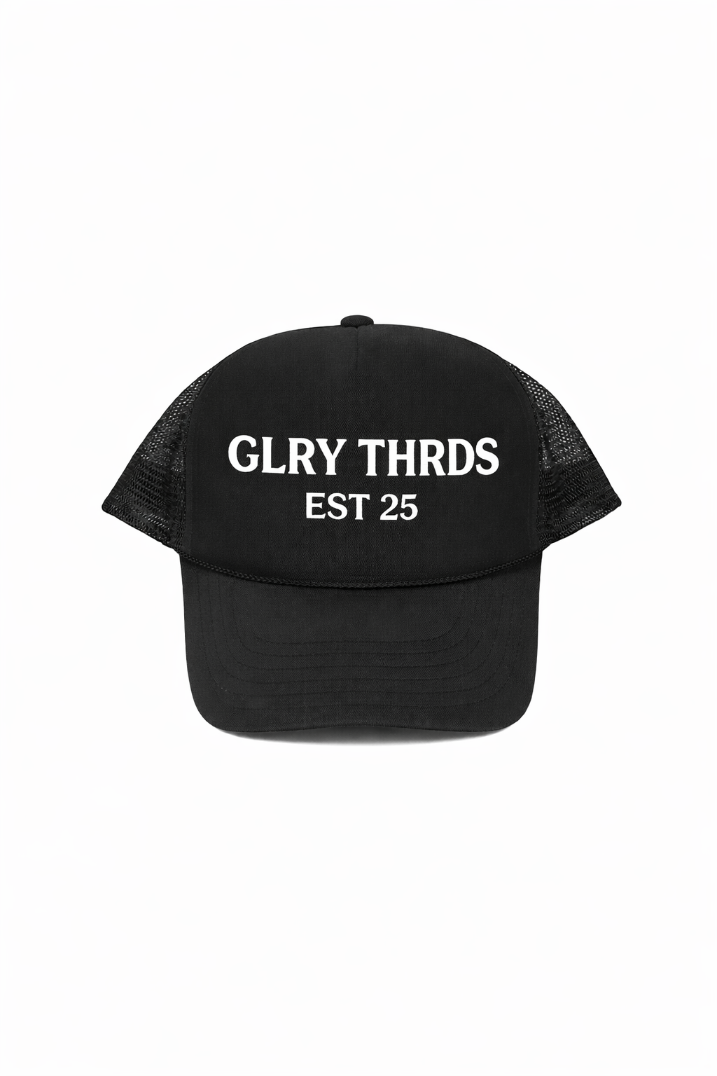 GLRY THRDS EST25 trucker hat