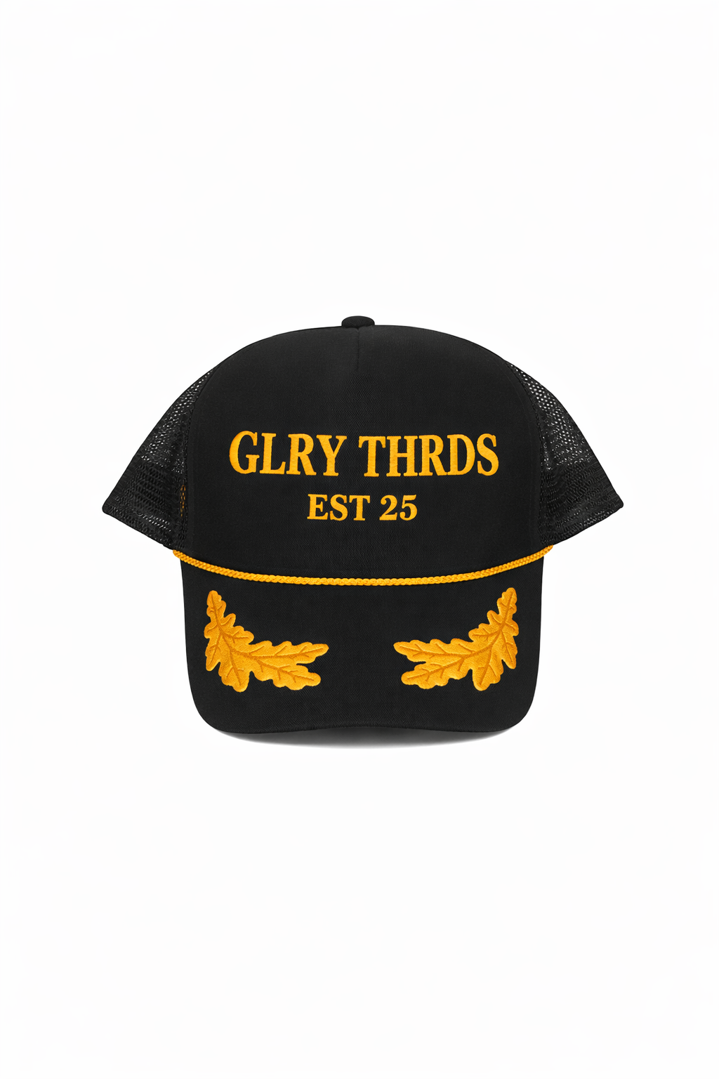 GLRY THRDS EST25 trucker hat